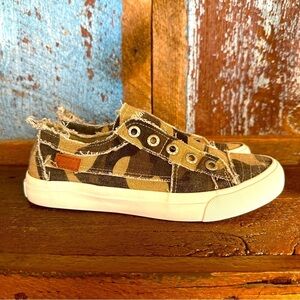 Blowfish Camo Slip On Sneakers